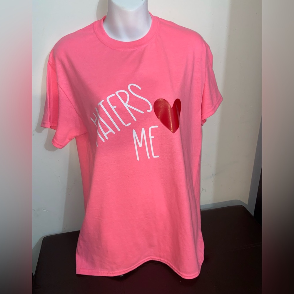 Haters ❤️ Me Mens Large T-shirt / Ladies Sleep Tee Pink New